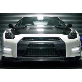 Additional Carbon Fibre Air Scoop and Modified Crash Bar for Nissan GTR35