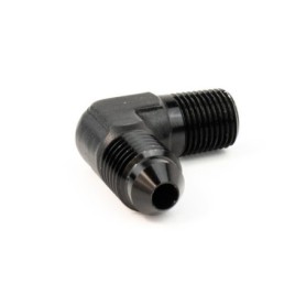 1/8" NPT to 4AN Elbow Water Methanol Fitting (BLACK)