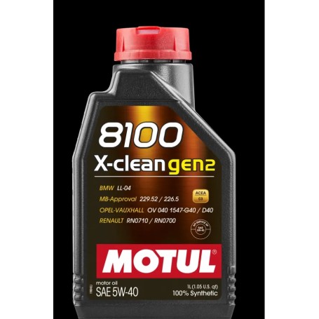 MOTUL 8100 X-CLEAN GEN2 5W40 5L mgiautoparts.com