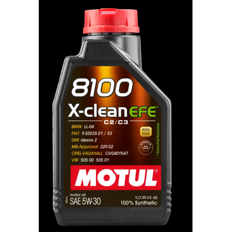 MOTUL 8100 X-CLEAN EFE 5W30 60L. mgiautoparts.com