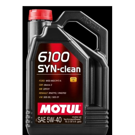 MOTUL 6100 SYN-CLEAN 5W40 C3 5L mgiautoparts.com
