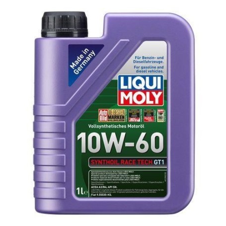LIQUI MOLY OIL RACE TECH GT1 10W-60 mgiautoparts.com