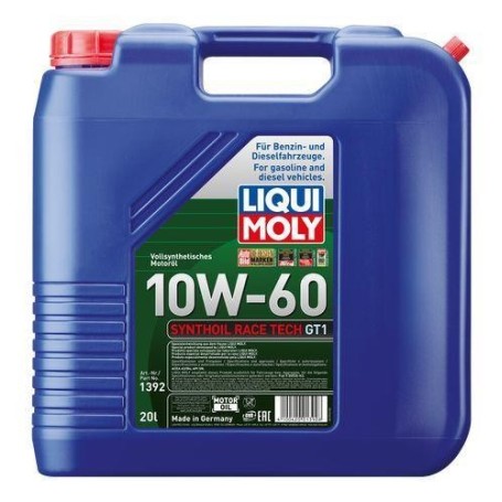 LIQUI MOLY OIL RACE TECH GT1 10W-60 20L mgiautoparts.com