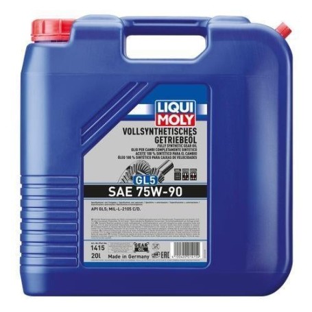 LIQUI MOLY ACEITE CAMBIO (GL5) SAE 75W-90 20L mgiautoparts.com