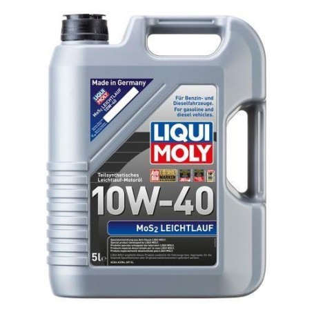 LIQUI MOLY MOS2 LEICHTLAUF 10W-40 LATA 5L mgiautoparts.com