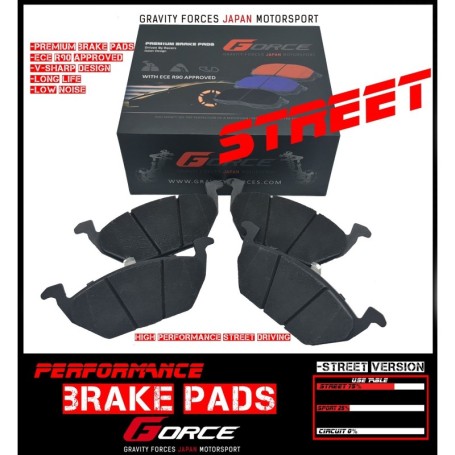 Pastillas de freno Gforce Street delanteras para AUDI 80