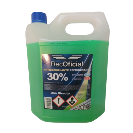 REC OF ANTICONGELANTE. INORGAN 30% VERDE
